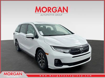 2026 Honda Odyssey EX-L in Platinum White Pearl — front three-quarter view
