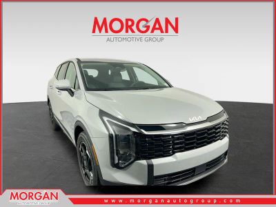 2026 Kia Sportage EX in Wolf Gray — front three-quarter view