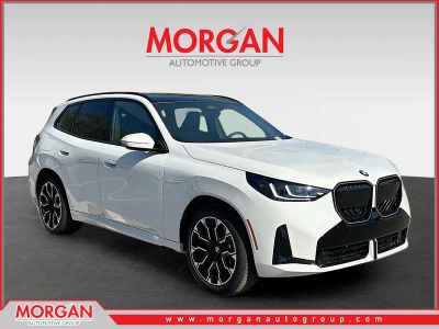 2025 BMW X3 30 xDrive in Alpine White — front three-quarter view
