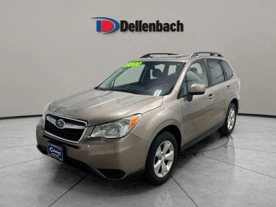 2016 Subaru Forester 2.5i Premium in Burnished Bronze — front three-quarter view
