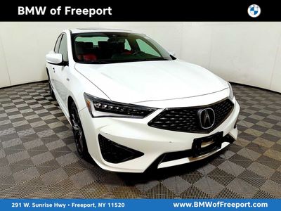 2020 Acura ILX w/Premium/A-Spec Pkg in Platinum White Pearl — front three-quarter view