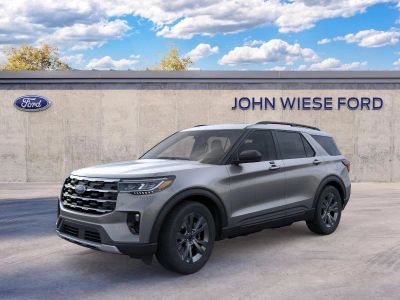 2026 Ford Explorer ACTIVE 4WD in Carbonized Gray Metallic — front three-quarter view
