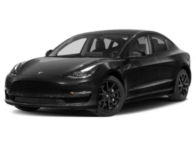2023 Tesla Model 3 Performance in Blue — front three-quarter view