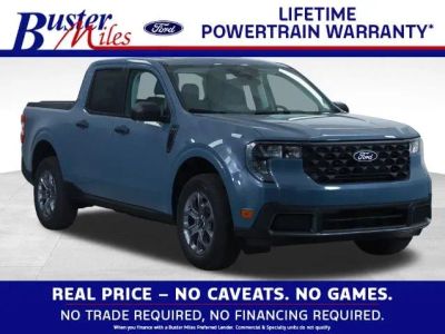 2026 Ford Maverick XLT in Azure Gray Metallic Tri-Coat — front three-quarter view