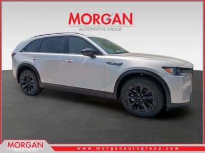 2026 Mazda CX-90 Premium Sport in Platinum Quartz — front three-quarter view