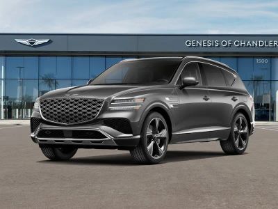 2026 Genesis GV80 2.5T PRESTIGE in Makalu Gray — front three-quarter view