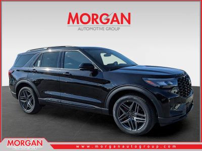 2026 Ford Explorer ST in Black — front three-quarter view