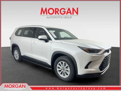 2024 Toyota Grand Highlander XLE in Wind Chill Pearl — front three-quarter view