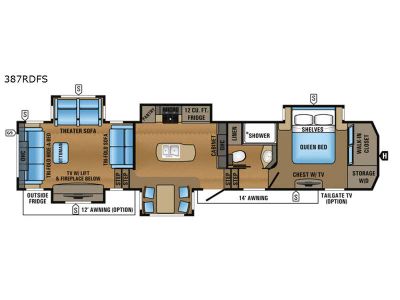 2017 Jayco North Point — front three-quarter view