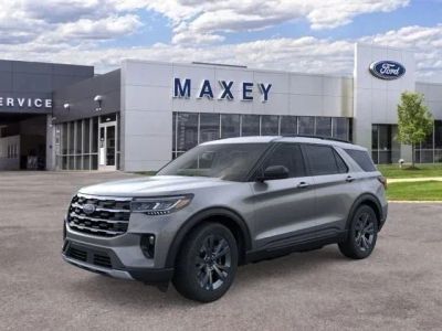 2026 Ford Explorer Active in Carbonized Gray Metallic — front three-quarter view
