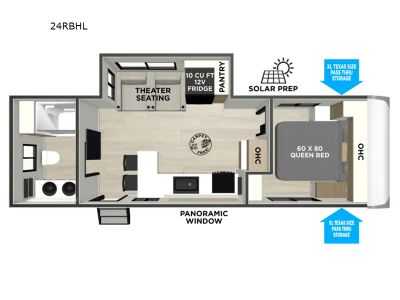 2026 Forest River RV Wildwood Heritage Glen Hyper-Lyte 24RBHL — front three-quarter view