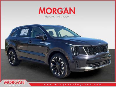 2026 Kia Sorento EX in Panthera Metal — front three-quarter view