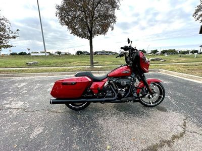 2025 Harley-Davidson FLHX - Street Glide in Brilliant Red - Black Finish — front three-quarter view