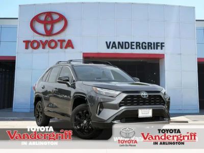 2024 Toyota RAV4 Hybrid N/A in Midnight Black Metallic — front three-quarter view