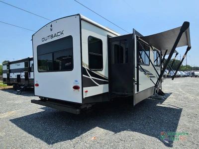 2022 Keystone RV Outback — rear three-quarter view