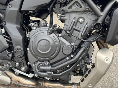 2025 Yamaha MT-07 — engine compartment view