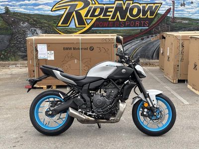 2025 Yamaha MT-07 — rear three-quarter view