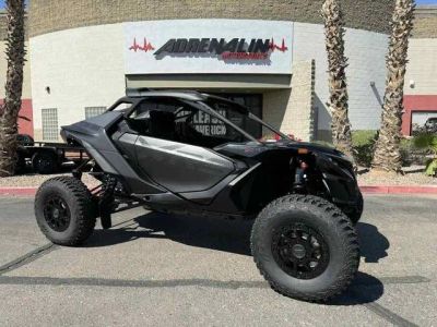 2026 Can-Am® Maverick R X RS with Smart-Shox Triple Black — front three-quarter view