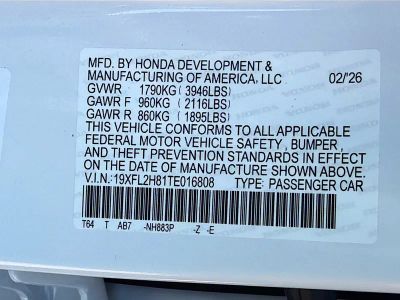 2026 Honda Civic Hatchback — photo 40 view