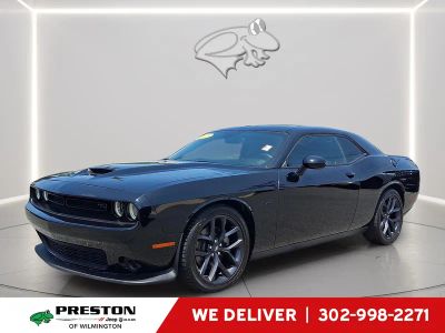 2023 Dodge Challenger R/T in Pitch Black Clearcoat — front three-quarter view