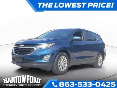 2021 Chevrolet Equinox LT in Pacific Blue Metallic — front three-quarter view