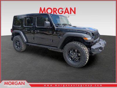 2026 Jeep Wrangler Willys in Black — front three-quarter view