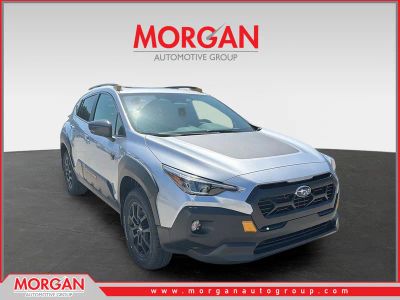 2026 Subaru Crosstrek Wilderness in Ice Silver Metallic — front three-quarter view