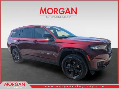 2025 Jeep Grand Cherokee L Limited in Red — front three-quarter view