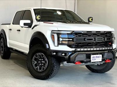 2025 Ford F-150 in Oxford White — front three-quarter view