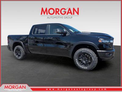 2026 Ram 1500 Rebel in Black — front three-quarter view