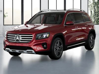 2026 Mercedes-Benz GLB 250 in MANUFAKTUR Patagonia Red Metallic — front three-quarter view