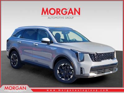 2026 Kia Sorento S in Gray — front three-quarter view