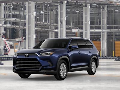 2026 Toyota Grand Highlander XLE in Blueprint — front three-quarter view