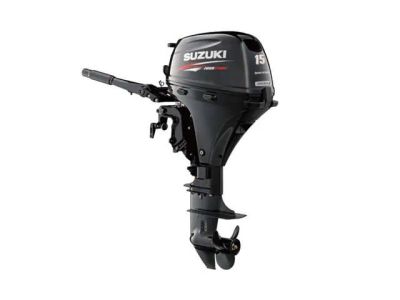 2024 Suzuki Marine DF15A EFI S Electric — front three-quarter view