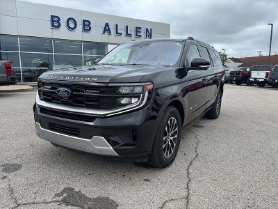 2025 Ford Expedition Max Platinum in Agate Black — front three-quarter view