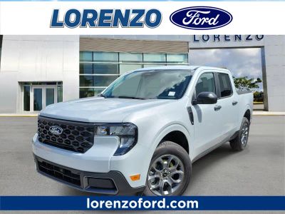 2026 Ford Maverick XLT in Space White Metallic — front three-quarter view