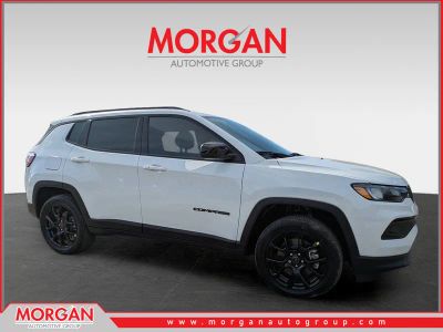 2026 Jeep Compass Latitude in White/off-white — front three-quarter view