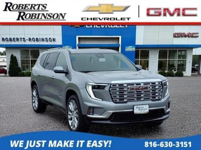 2026 GMC Acadia Denali in Sterling Metallic — front three-quarter view