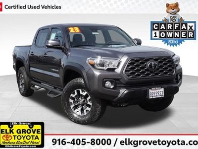 2023 Toyota Tacoma TRD Off-Road in Gray — front three-quarter view