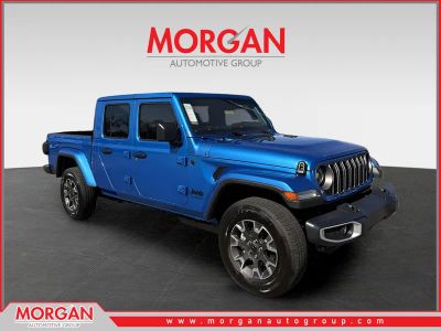 2026 Jeep Gladiator Sahara in Blue — front three-quarter view
