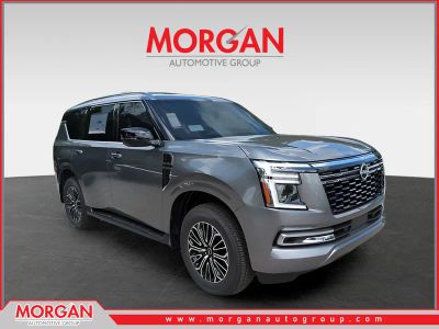 2026 Nissan Armada SL in Gray — front three-quarter view