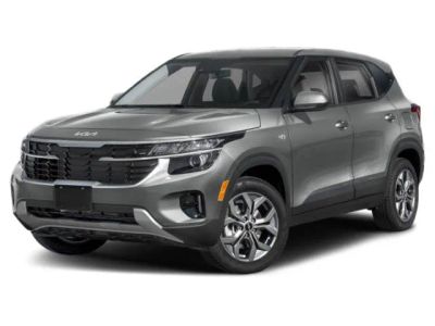 2026 Kia Seltos LX in Gray — front three-quarter view