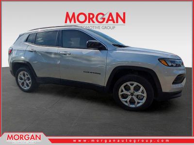 2026 Jeep Compass Latitude in Silver — front three-quarter view