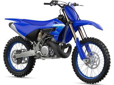 2027 Yamaha YZ250 — rear three-quarter view