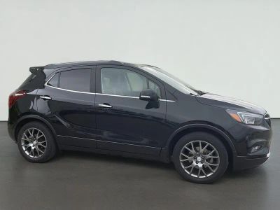 2019 Buick Encore Sport Touring in Ebony Twilight Metallic — front three-quarter view