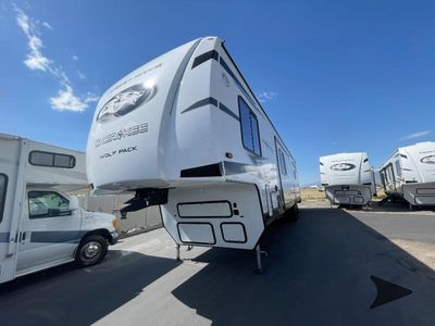 2026 Forest River RV WOLF PACK — front three-quarter view