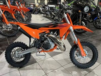 2027 KTM 50 SX — front three-quarter view