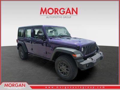 2026 Jeep Wrangler Sport in Purple — front three-quarter view