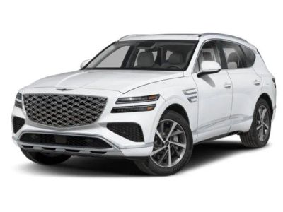 2026 Genesis GV80 3.5T PRESTIGE in Storr Green Matte — front three-quarter view
