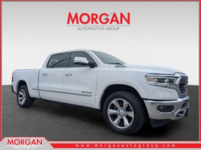 2021 Ram 1500 Limited in White — front three-quarter view